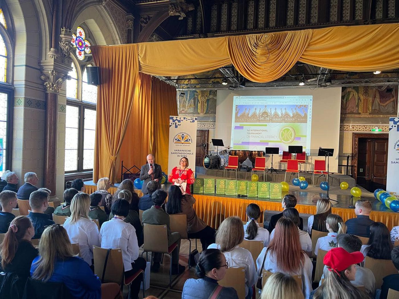 The hall of the 1st International Life Capital Tournament in Vienna, April 2024.